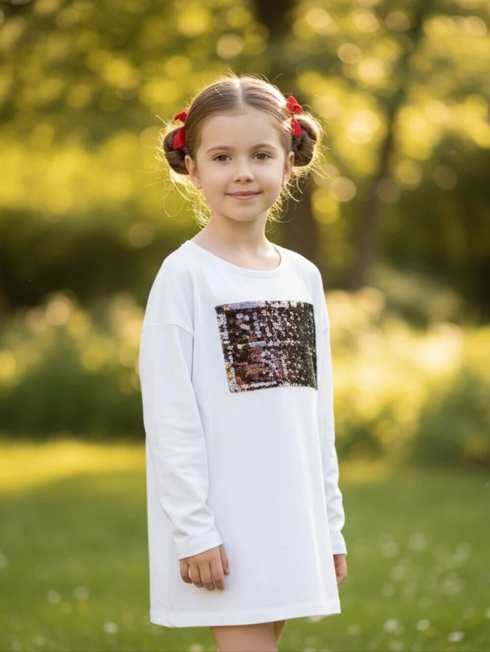 LC Waikiki Interchangeable Sequence Shining Star Long Sleeve Tee